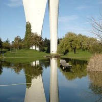 Dog walk at the Parc Jean Perdrix, Valence, France - Image 1