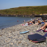 Abereiddy dog friendly beach, Pembrokeshire, Wales - Dog walks in Wales