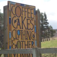 Falling down a Mountain Cafe, Scotland - Dog-friendly cafe near Laggan