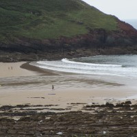 Manorbier dog-friendly beach, Pembrokeshire, Wales - Wales dog-friendly beach and dog walk