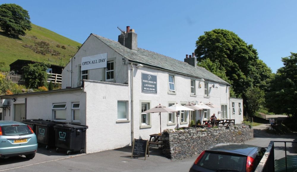 A66 Walkers pub just off the A66 near Threlkeld, Cumbria Driving with