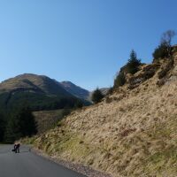 Military Road dog walk Northbound A83, Scotland - Dog walk with snack van